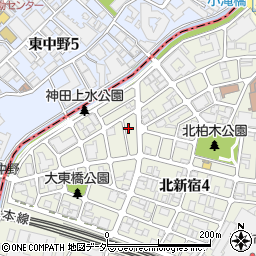 フラットグランマ北新宿周辺の地図