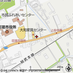 千葉県匝瑳市上谷中2168-1周辺の地図