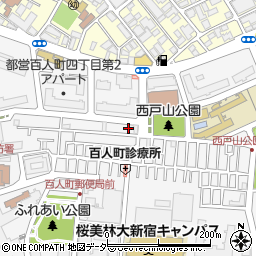 東京都新宿区百人町3丁目7-2周辺の地図