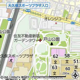 戸山公園トイレ５周辺の地図