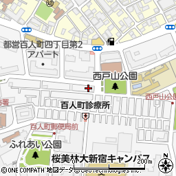 東京都新宿区百人町3丁目7周辺の地図