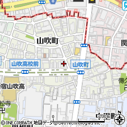 東京都新宿区山吹町333-18周辺の地図