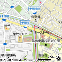 柳島橋際公衆トイレ周辺の地図