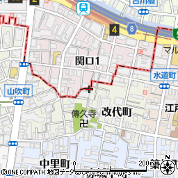 東京都新宿区改代町14周辺の地図