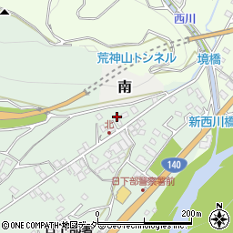 山梨県山梨市北379周辺の地図