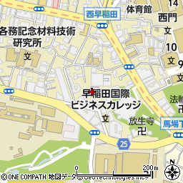 早稲田奉仕園スコットホール周辺の地図