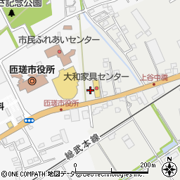 千葉県匝瑳市上谷中2168周辺の地図