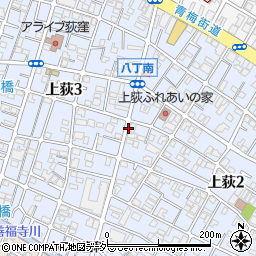 東京都杉並区上荻周辺の地図