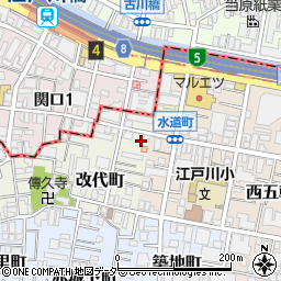 東京都新宿区改代町33周辺の地図