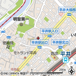小松川信用金庫　カード紛失・盗難受付窓口しんきんサービスセンター周辺の地図
