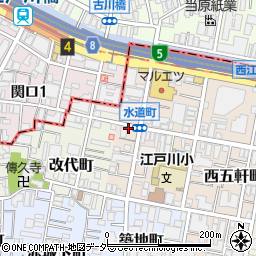 加賀廣 江戸川橋周辺の地図