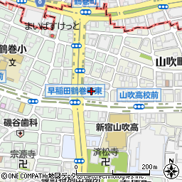 ボーダレスハウス早稲田周辺の地図