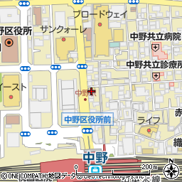 ＲＡＲＥ中野店周辺の地図