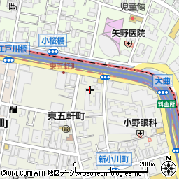 東京都新宿区新小川町7周辺の地図