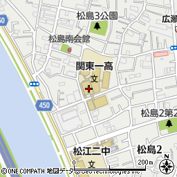 東京都江戸川区松島周辺の地図