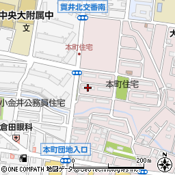 公社小金井本町住宅Ｆ４号棟周辺の地図
