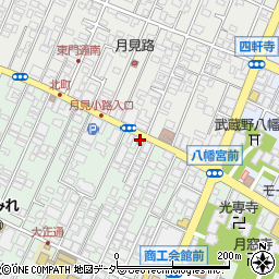 武蔵野警察署八幡宮西交番周辺の地図