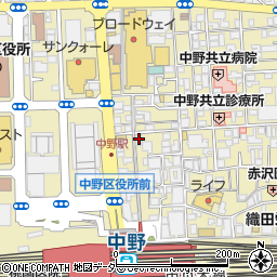 もんじゃ酒場だしや　中野北口店周辺の地図