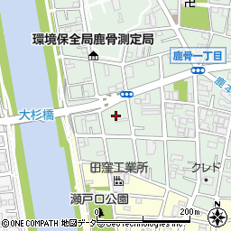 東京都江戸川区鹿骨1丁目8周辺の地図
