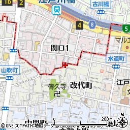 東京都新宿区山吹町317周辺の地図