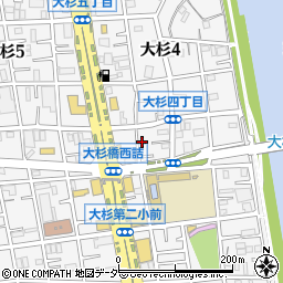 東京都江戸川区大杉4丁目17-4周辺の地図