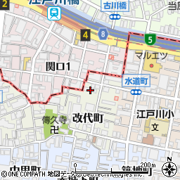 東京都新宿区改代町26周辺の地図