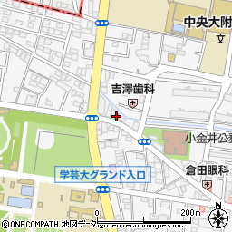 小金井貫井北郵便局周辺の地図
