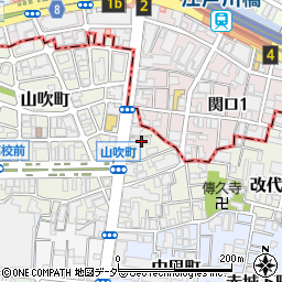 東京都新宿区山吹町263周辺の地図