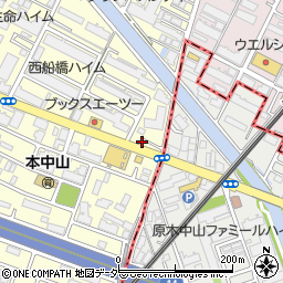 千葉県船橋市本中山4丁目2-8周辺の地図