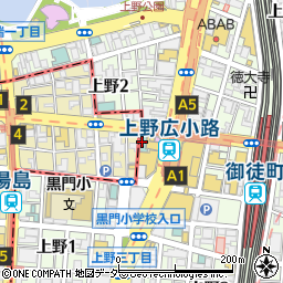 相鉄フレッサイン上野御徒町周辺の地図