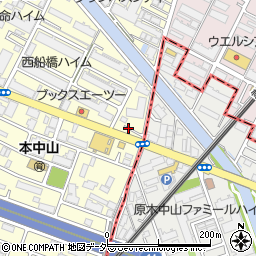 千葉県船橋市本中山4丁目2周辺の地図