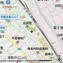 山梨県韮崎市中央町6-13周辺の地図