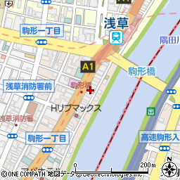 ホテルアマネク浅草駅前周辺の地図