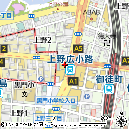 ロスカボス 上野御徒町店周辺の地図