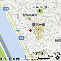 松島二丁目広場トイレ周辺の地図