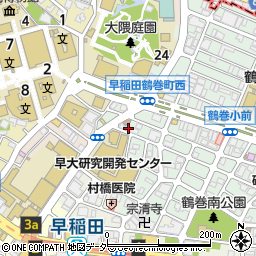 スパシエグランス早稲田周辺の地図