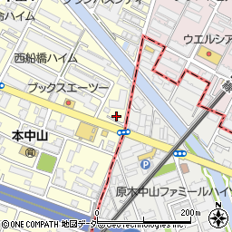 千葉県船橋市本中山4丁目2-2周辺の地図