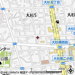 東京都江戸川区大杉5丁目23-7周辺の地図