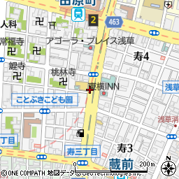 東京都台東区寿周辺の地図