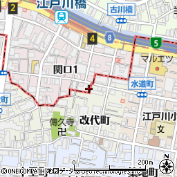 東京都文京区関口1丁目1-6周辺の地図