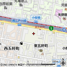 東京都新宿区東五軒町6周辺の地図