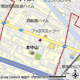 千葉県船橋市本中山5丁目1-17周辺の地図
