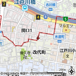 東京都新宿区改代町27周辺の地図