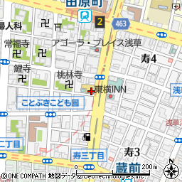 セブンイレブン台東寿１丁目店周辺の地図
