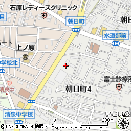 ローソン昭島朝日町四丁目店周辺の地図