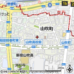 東京都新宿区山吹町341周辺の地図