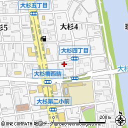東京都江戸川区大杉4丁目17-7周辺の地図