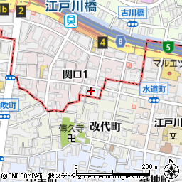 東京都文京区関口1丁目1周辺の地図