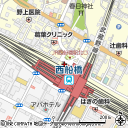 日高屋 西船橋北口店周辺の地図