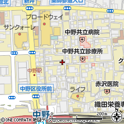 四文屋 中野北口店周辺の地図